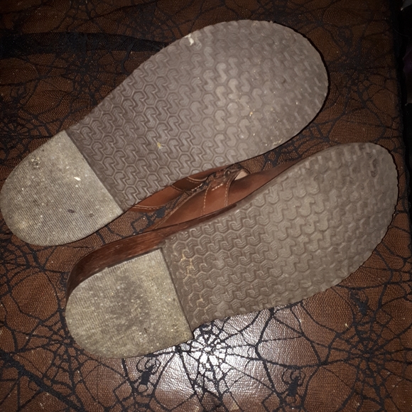 Vintage leather clogs - Picture 4 of 4
